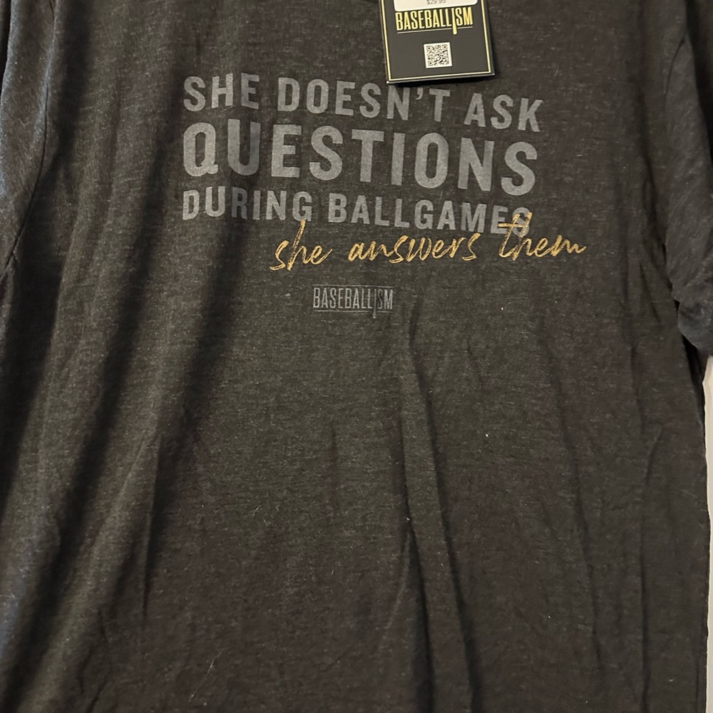 Baseballism t shirt nwt size L